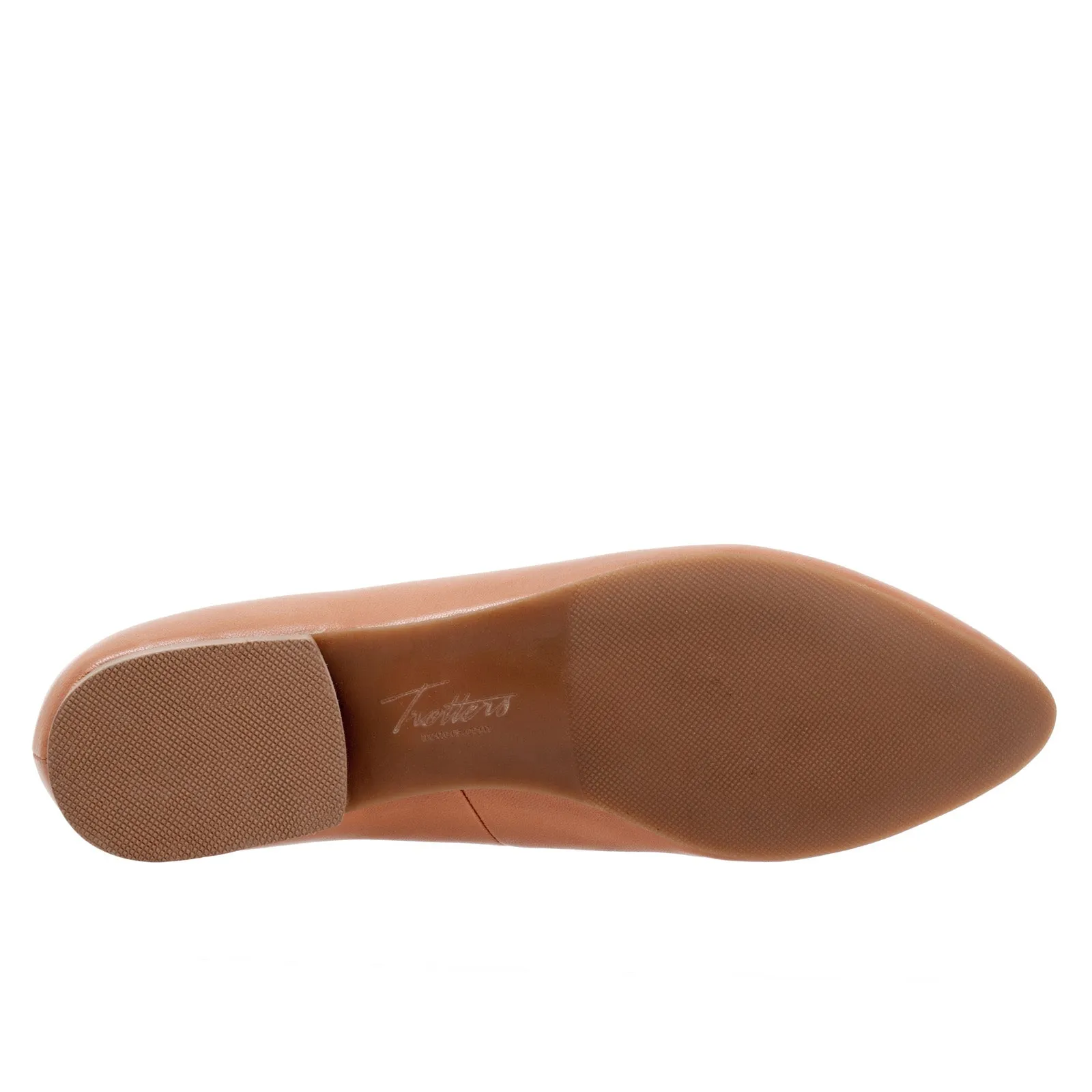 Trotters Hope T2162-715 Womens Brown Leather Slip On Loafer Flats Shoes