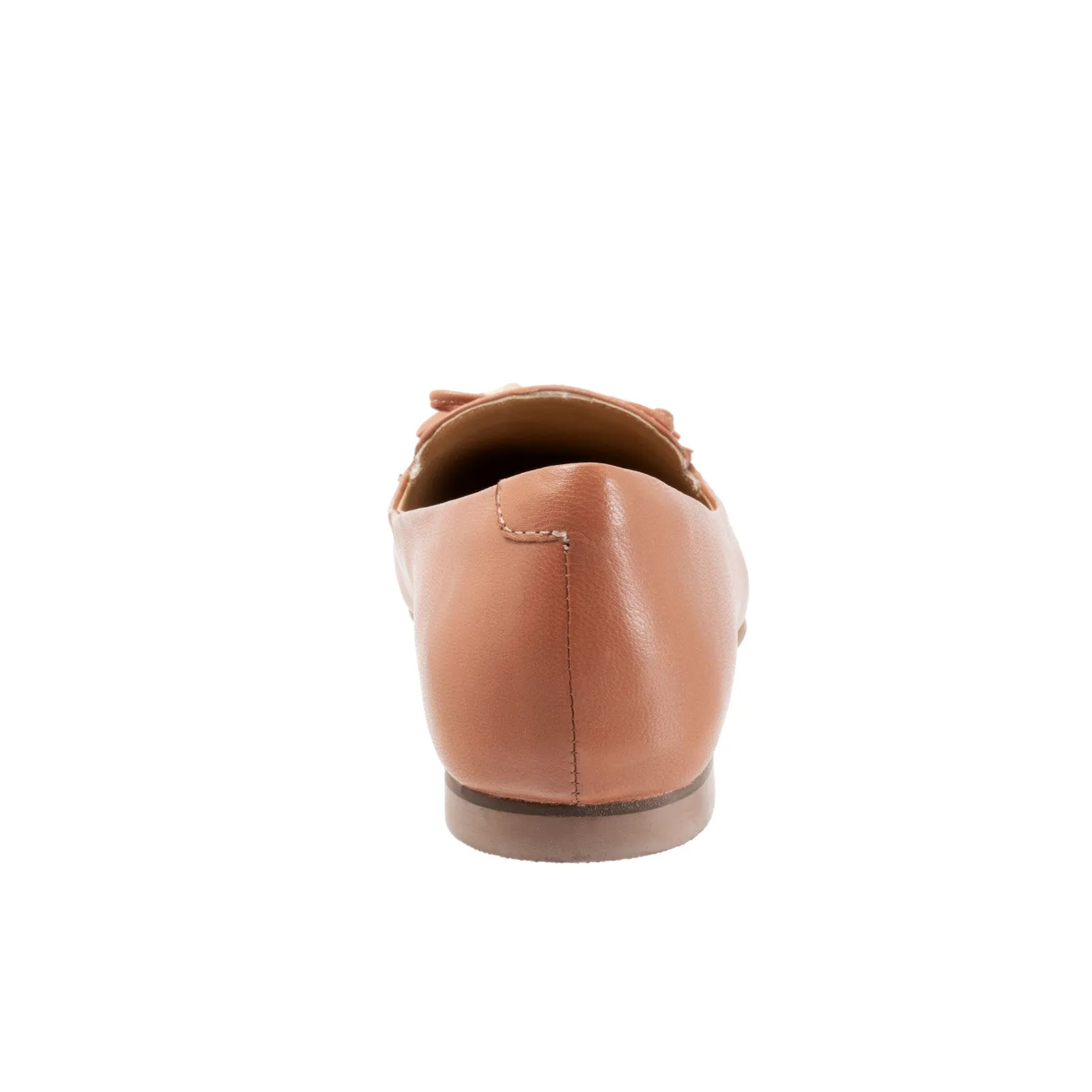Trotters Hope T2162-715 Womens Brown Leather Slip On Loafer Flats Shoes