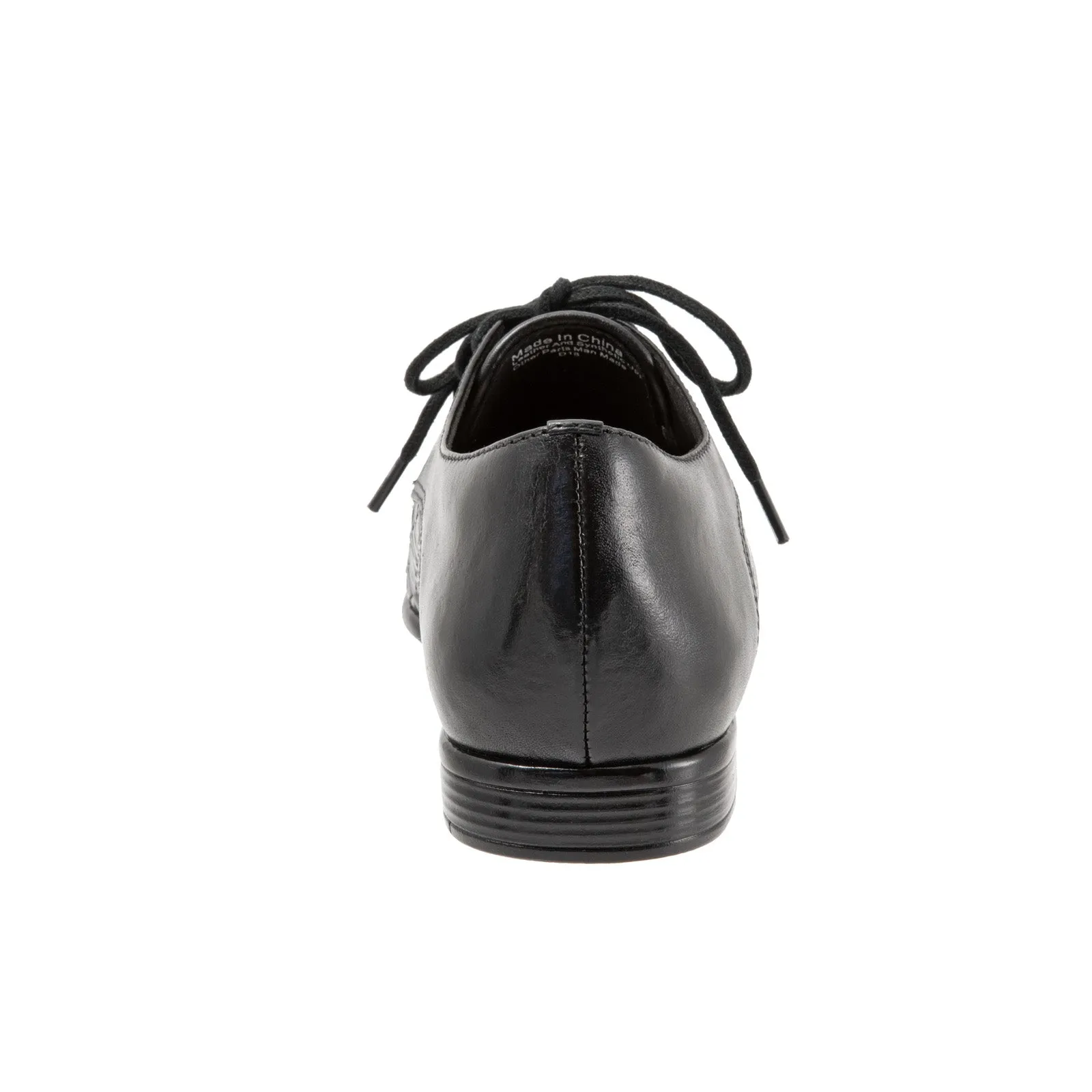 Trotters Lizzie T1858-001 Womens Black Narrow Leather Loafer Flats Shoes