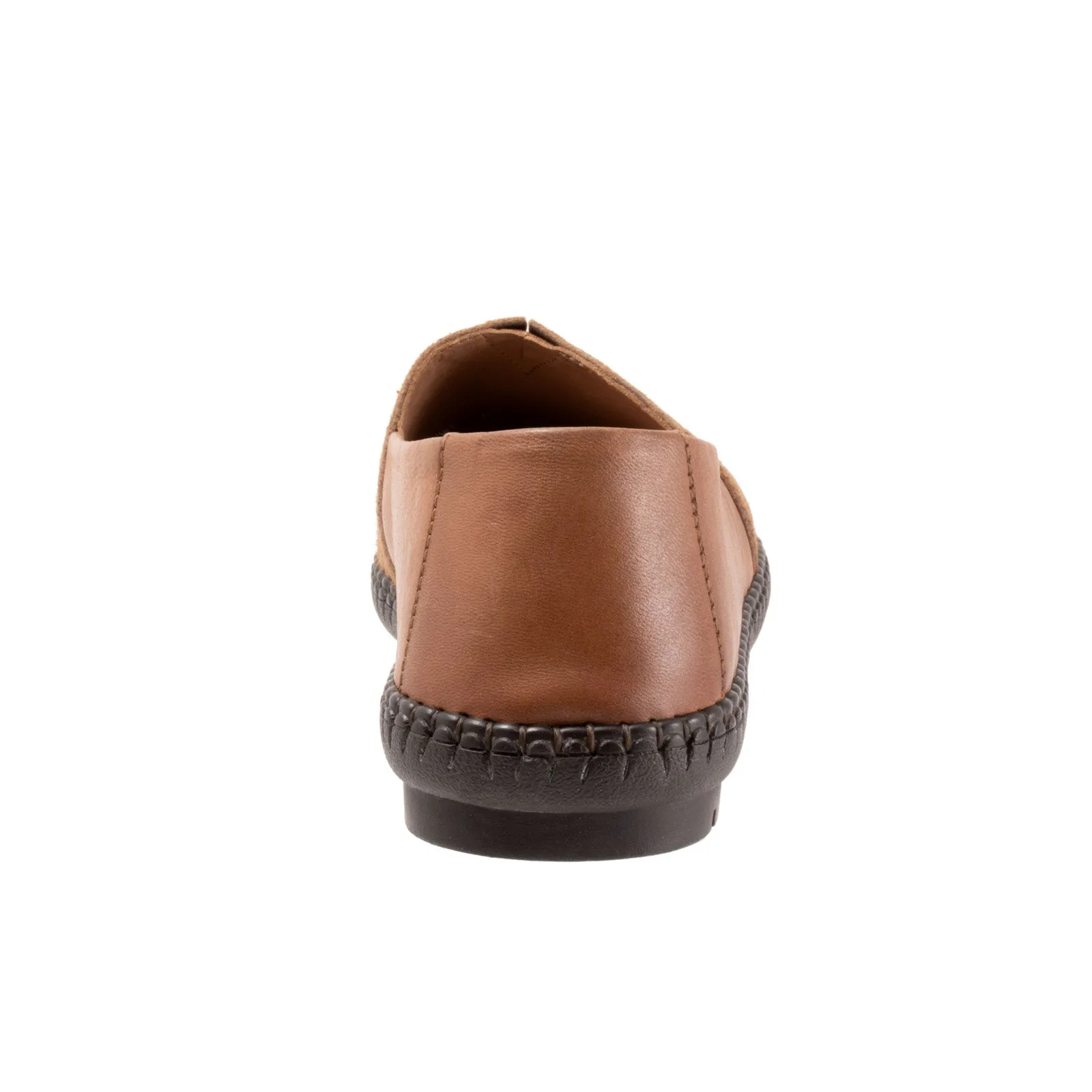 Trotters Ruby T2265-215 Womens Brown Narrow Leather Loafer Flats Shoes