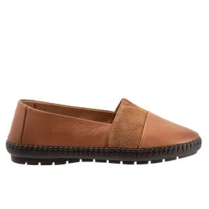 Trotters Ruby T2265-215 Womens Brown Narrow Leather Loafer Flats Shoes