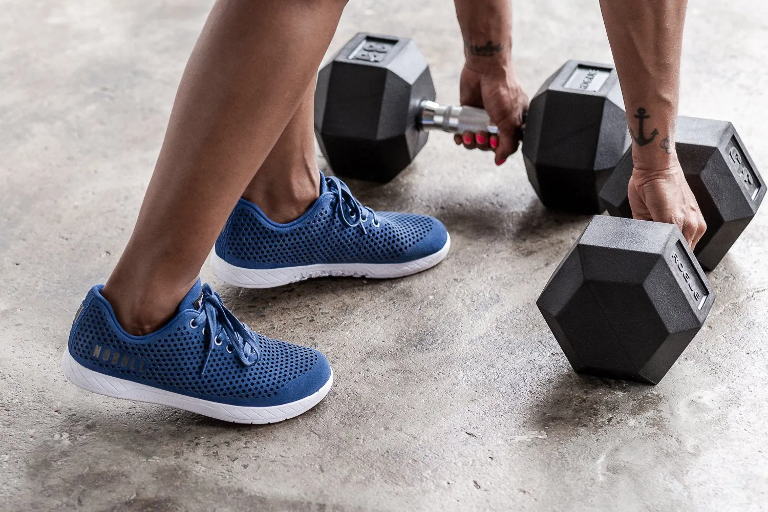 TRUE BLUE SUEDE TRAINER (WOMEN'S)