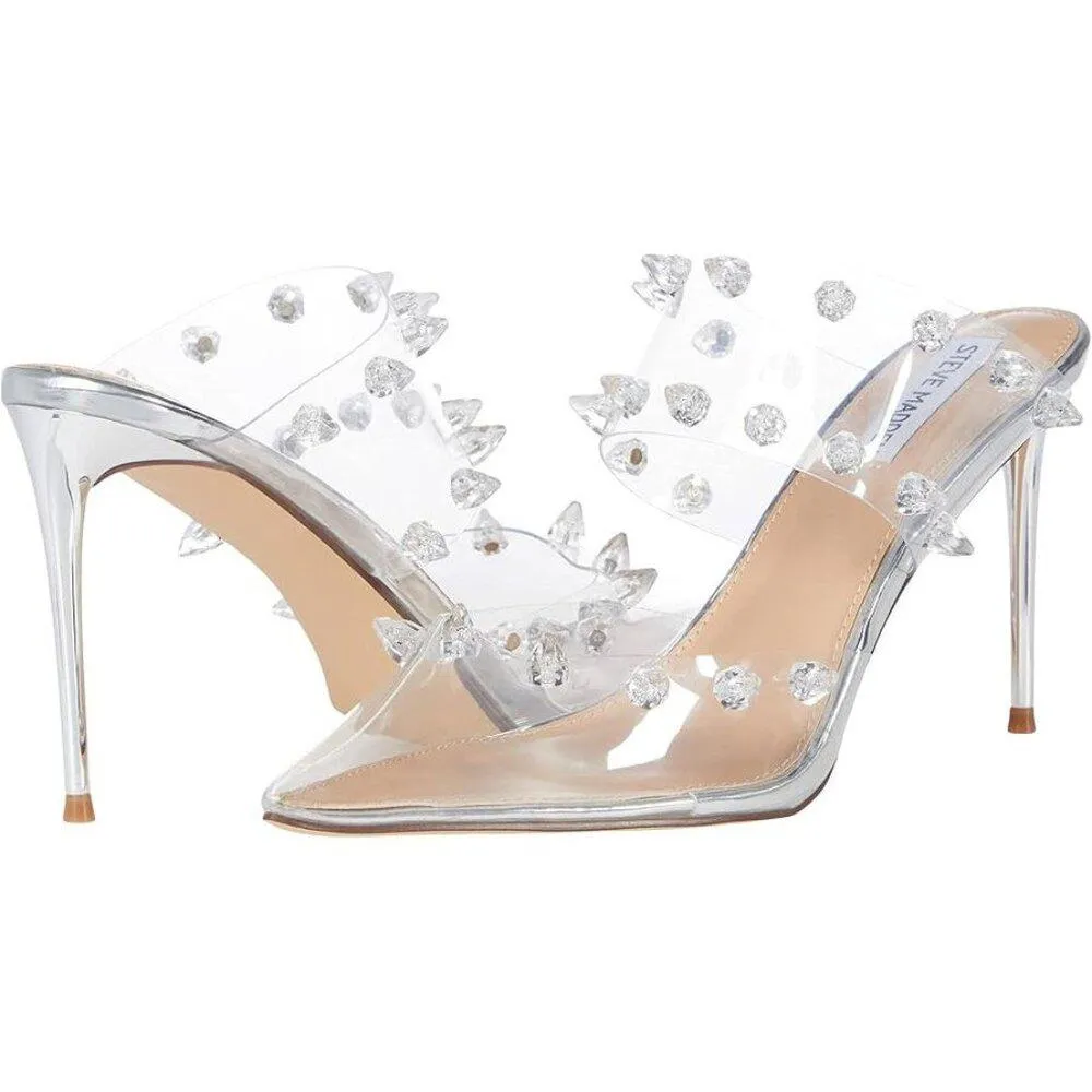 Unmal Clear Studded Heels