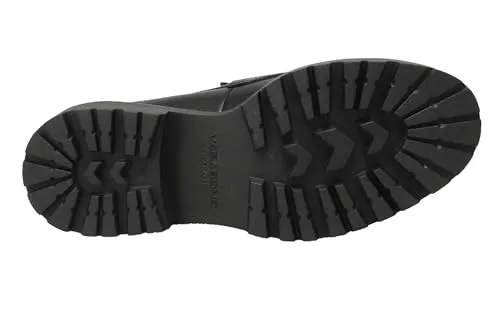 Vagabond Womens Kenova Smooth Black Leather Chunky Sole Loafers - Black - 10