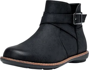 Vepose Womens 9005 Flat Ankle Boots, No Heel Round Toe Short Booties