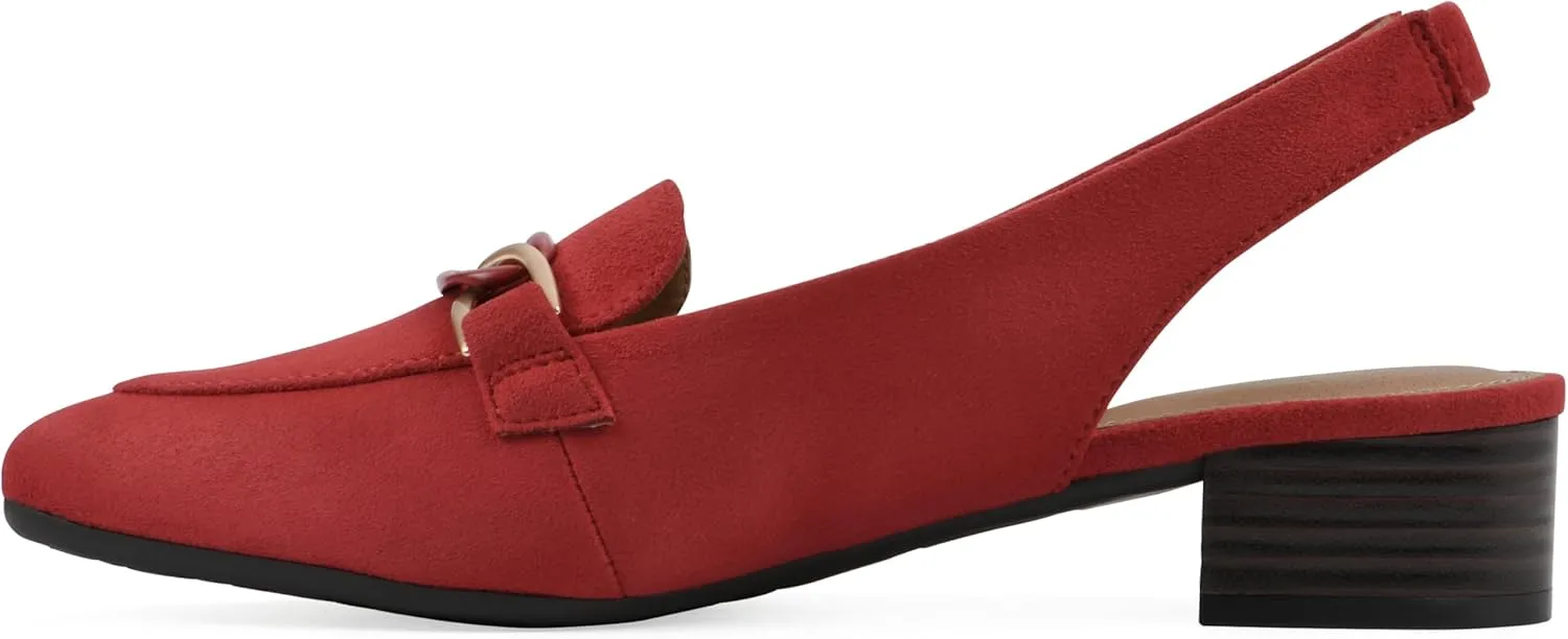 WHITE MOUNTAIN Women's Boreal Low Block Loafer Heel