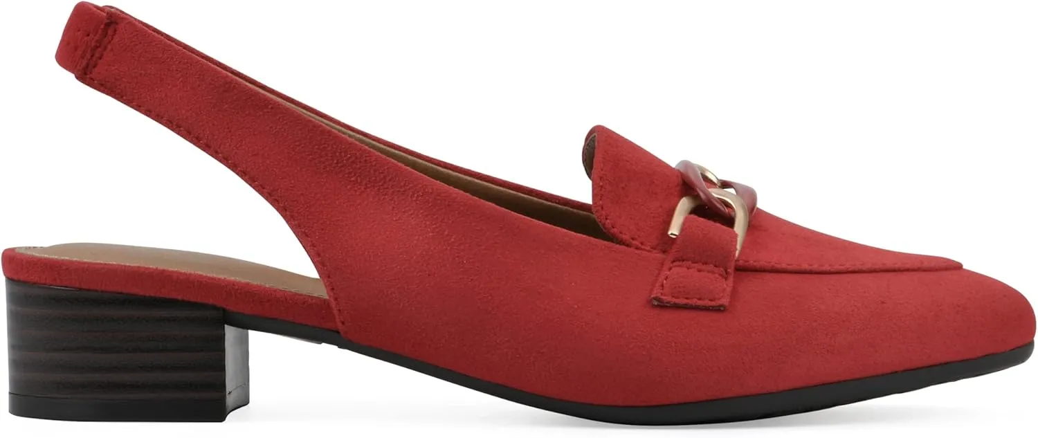 WHITE MOUNTAIN Women's Boreal Low Block Loafer Heel