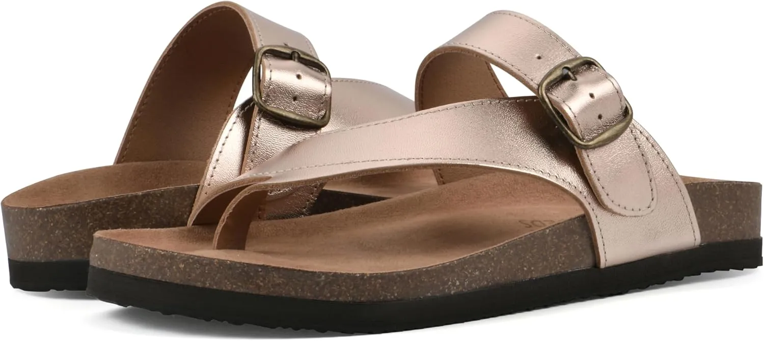 WHITE MOUNTAIN Women's Carly Flat Sandal