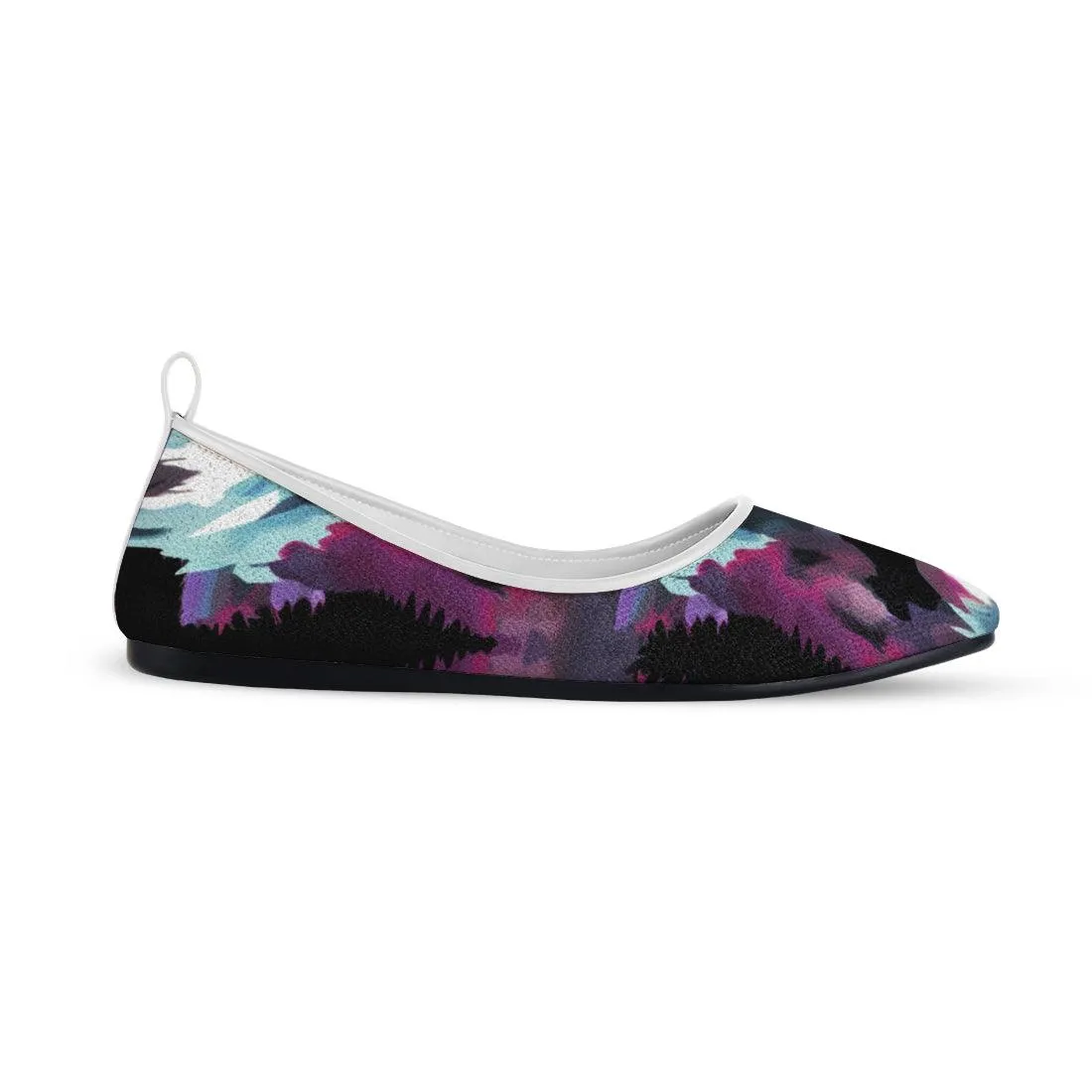 White Round Toe Shoe Orbs