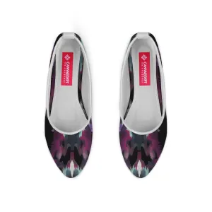 White Round Toe Shoe Orbs