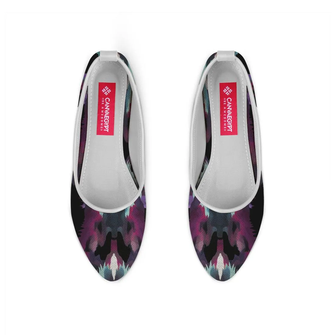 White Round Toe Shoe Orbs