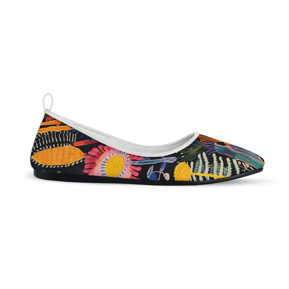 White Round Toe Shoe Sea Life