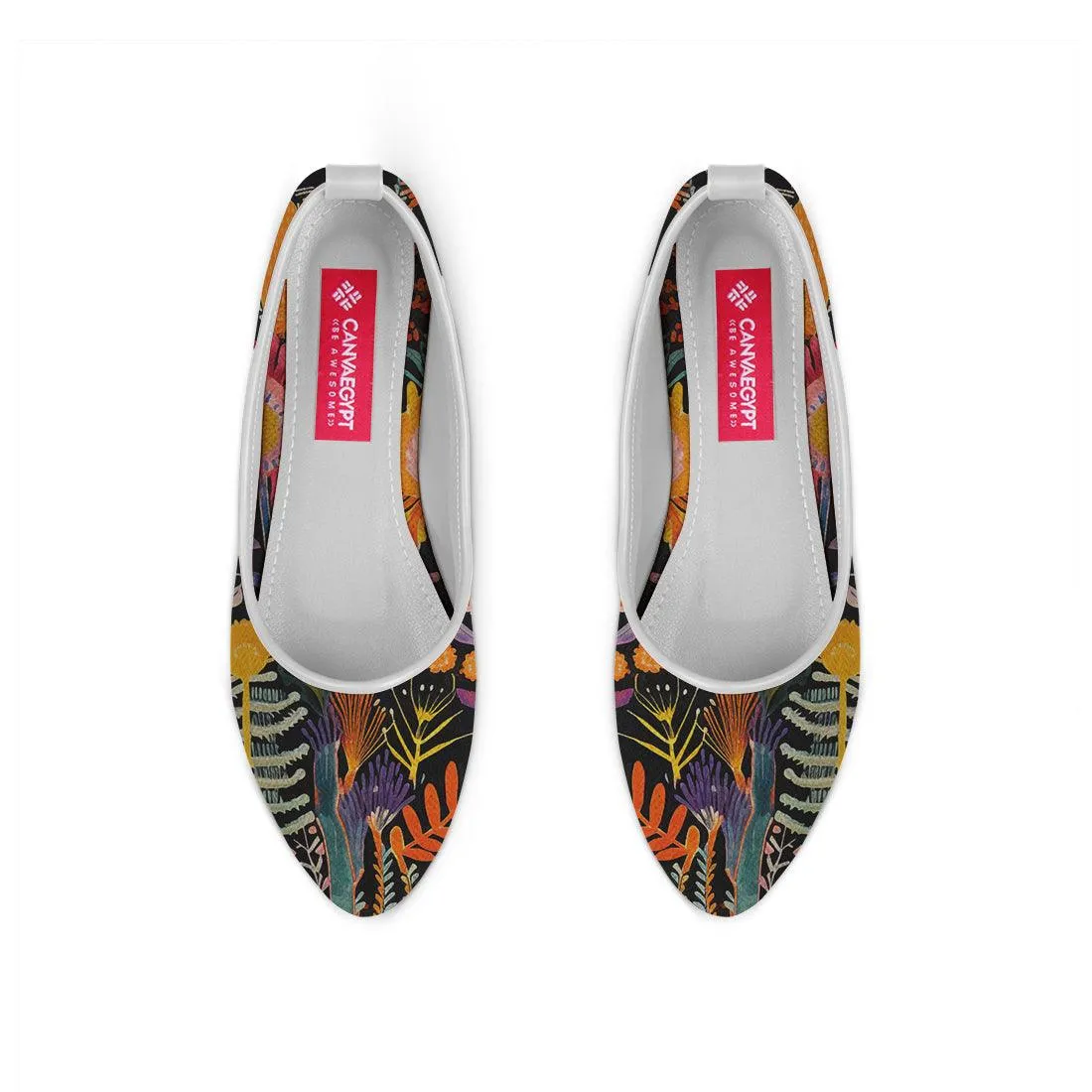 White Round Toe Shoe Sea Life