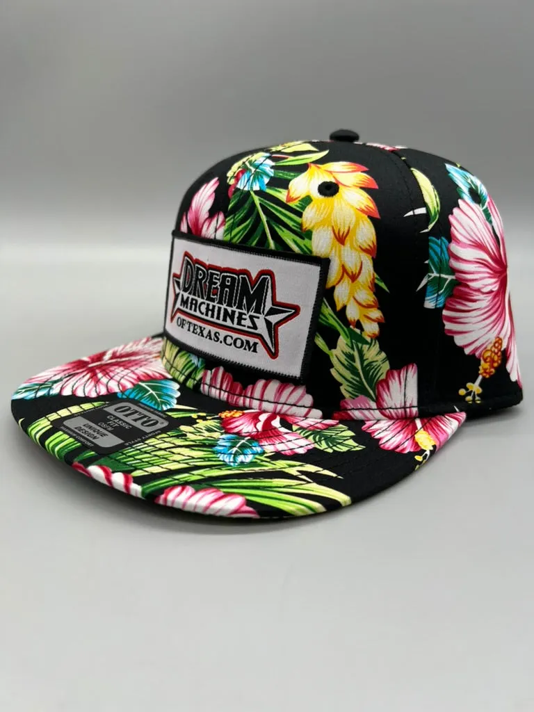with Logo Marquee Friendly assistance 5-star customer support Pattern Hawaiian Hat