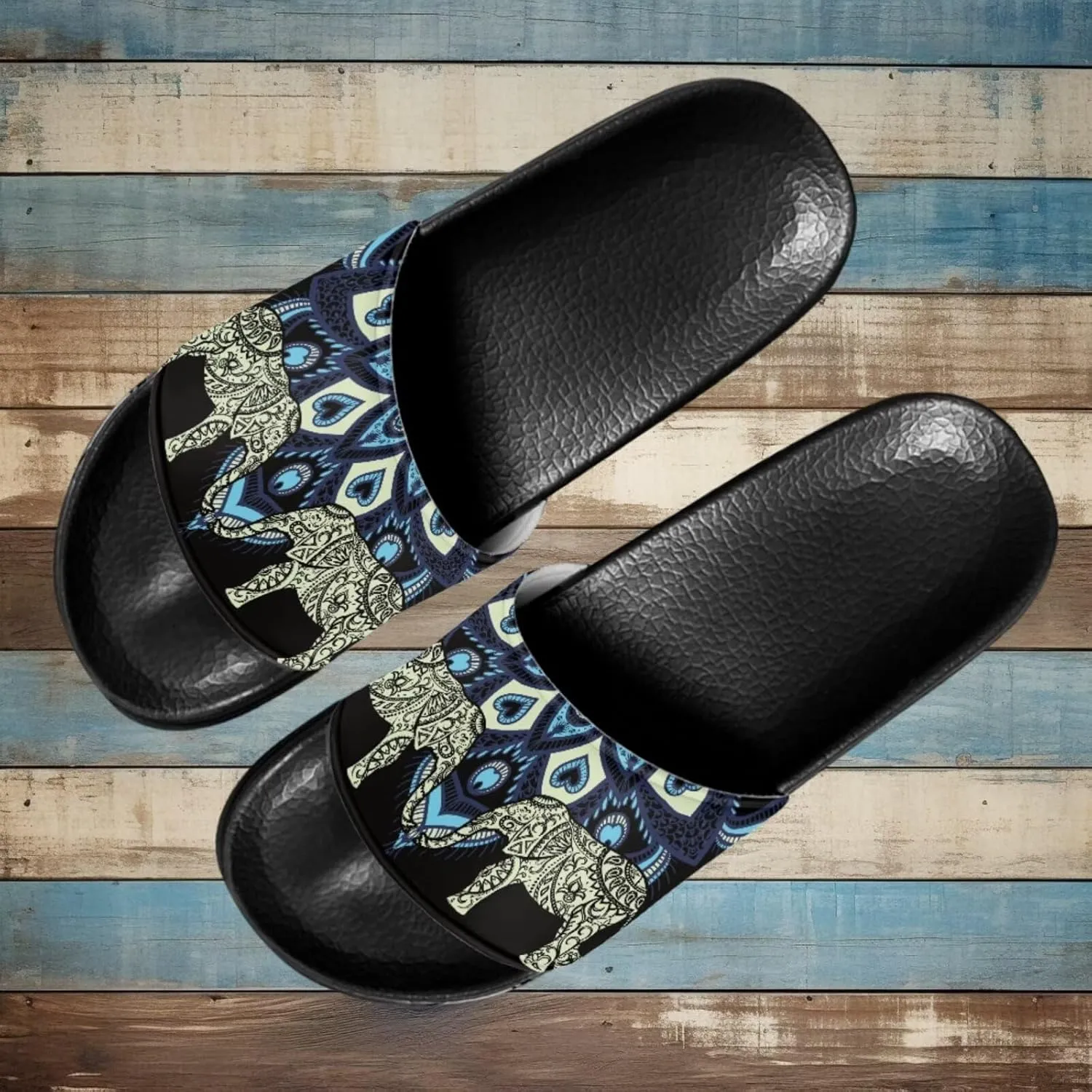 Women Slippers Slide Sandals Non-Slip Open Toe Sandal for Home Beach Casual Footwear