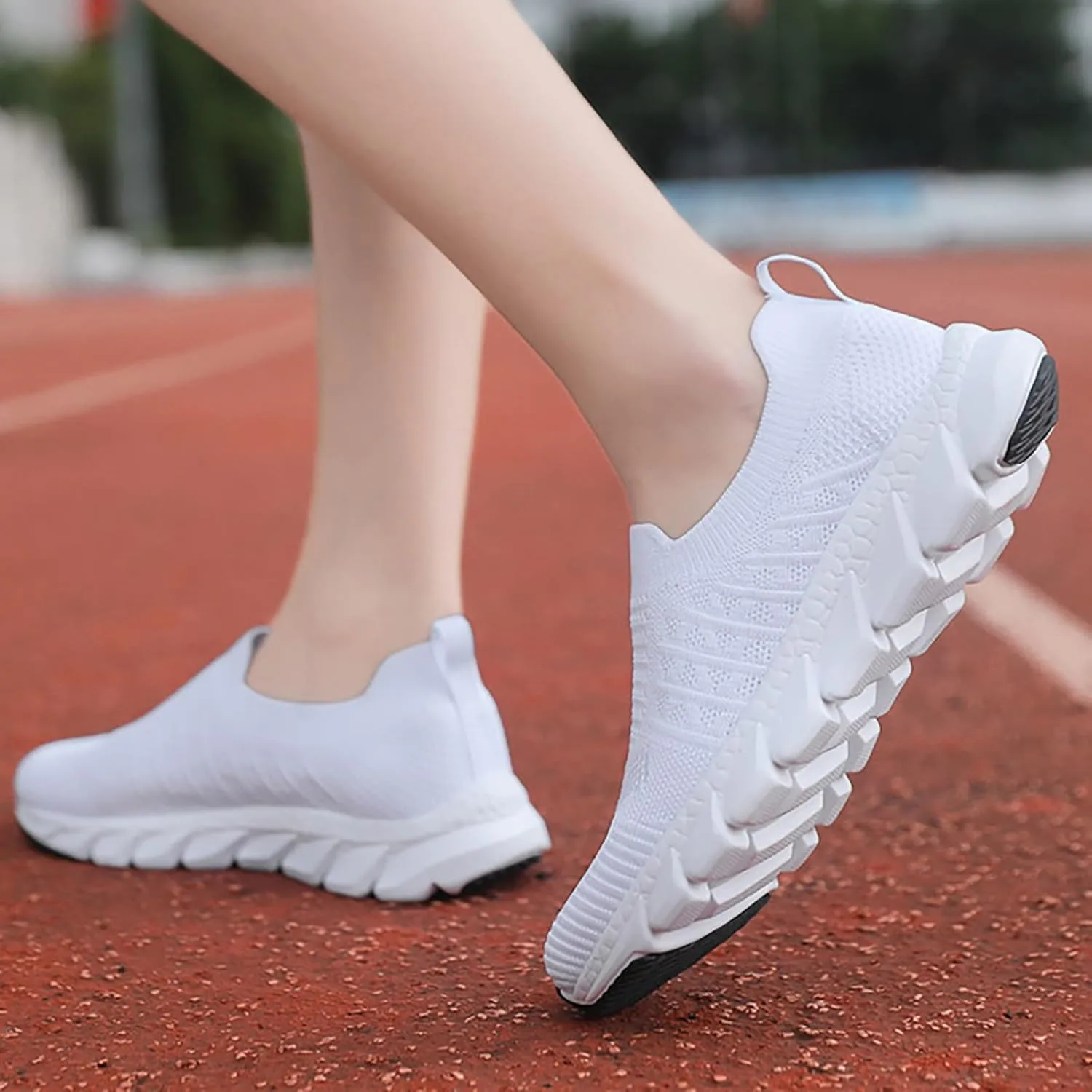 Women's Athletic Walking Shoes Slip On Casual Mesh Slip On Shoes Women Sports Ladies Casual Shoes Fashion Sneakers 2025 Brown Tennis Shoe Casual Loafers