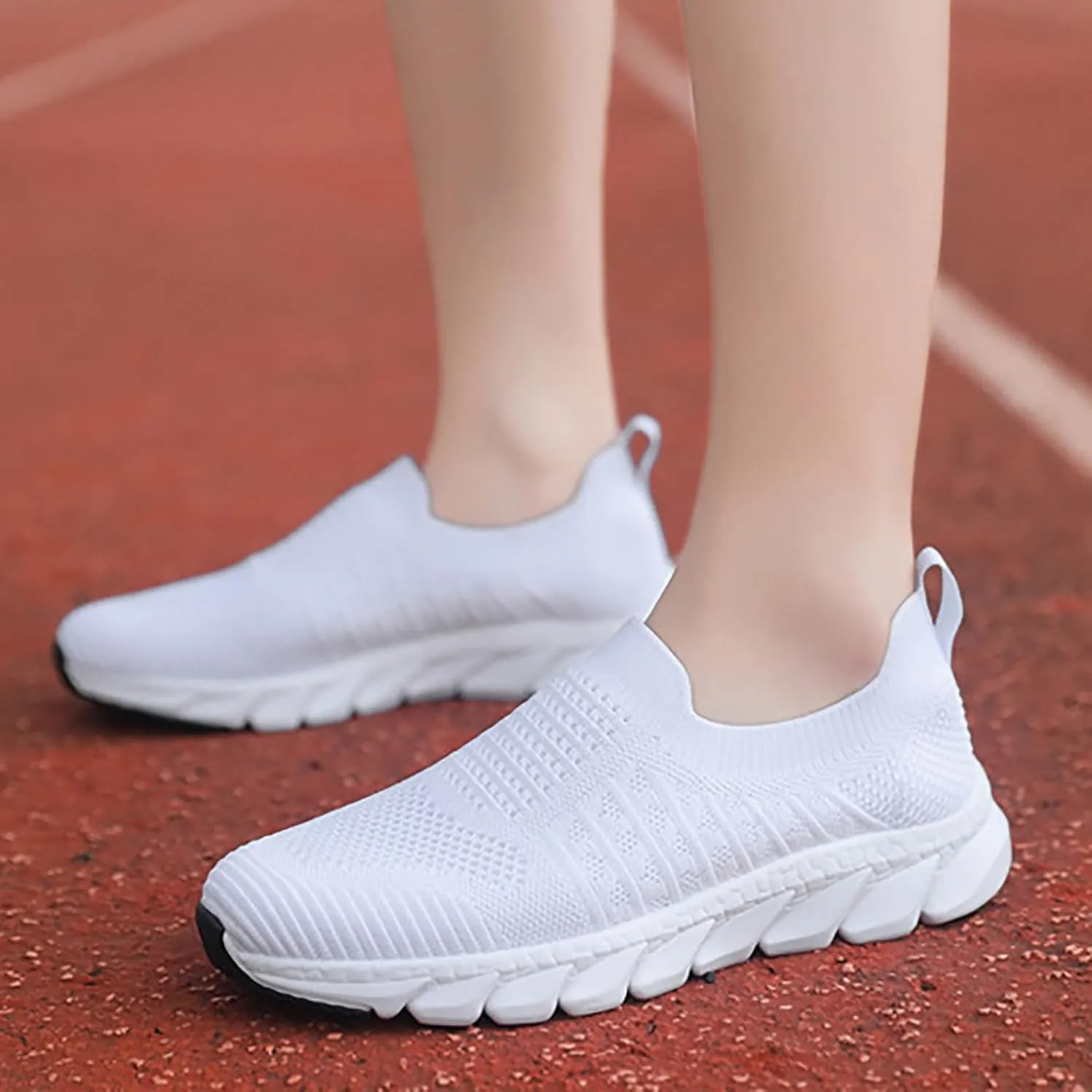 Women's Athletic Walking Shoes Slip On Casual Mesh Slip On Shoes Women Sports Ladies Casual Shoes Fashion Sneakers 2025 Brown Tennis Shoe Casual Loafers