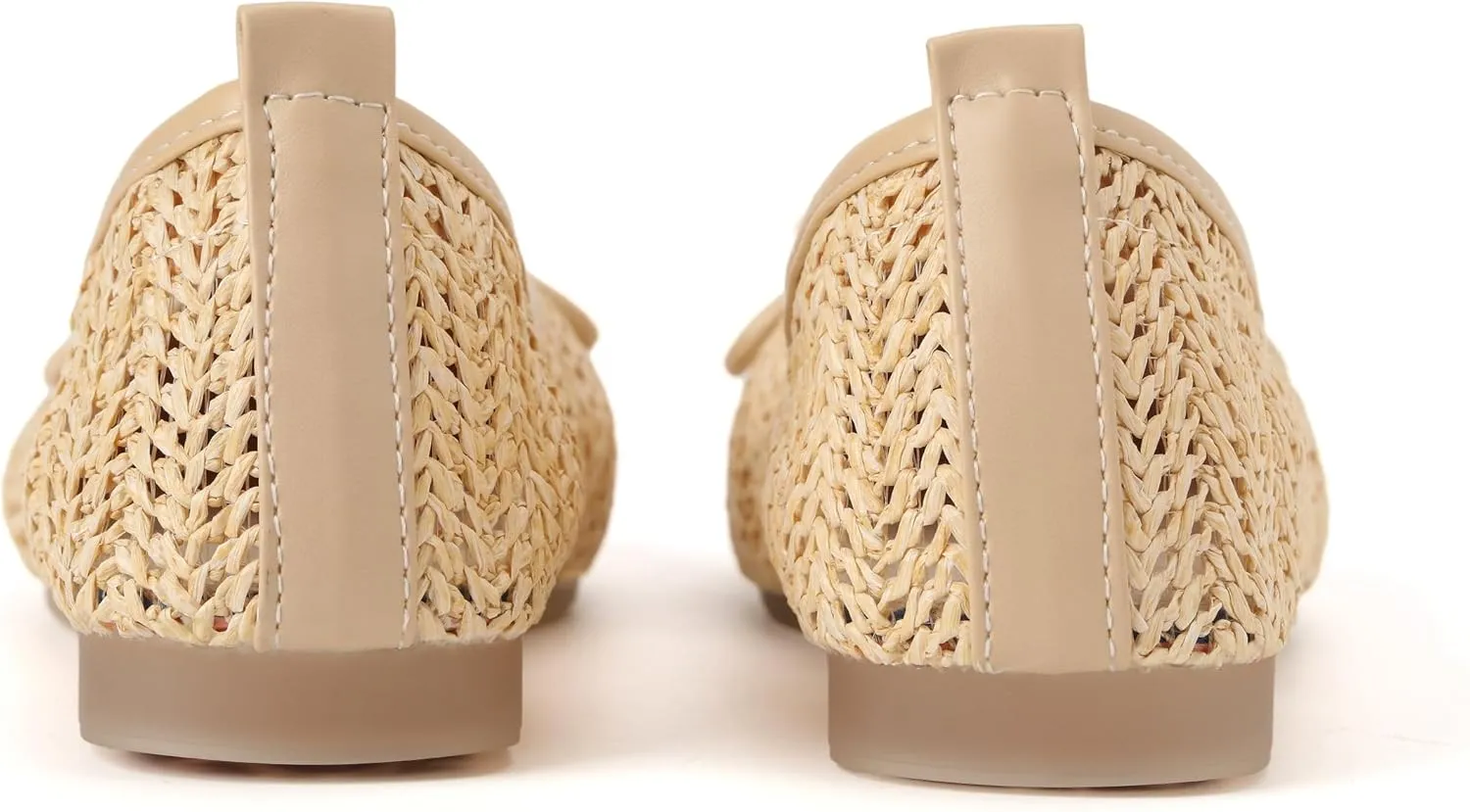 Women’s Flat Shoes Round Toe Slip for Beach Knit Shoes Nature Ventilate