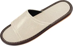 Women's Slippers Indoor Outdoor Slides Sandals for Hotel Travel Party Ultralight Non-Slip Beige