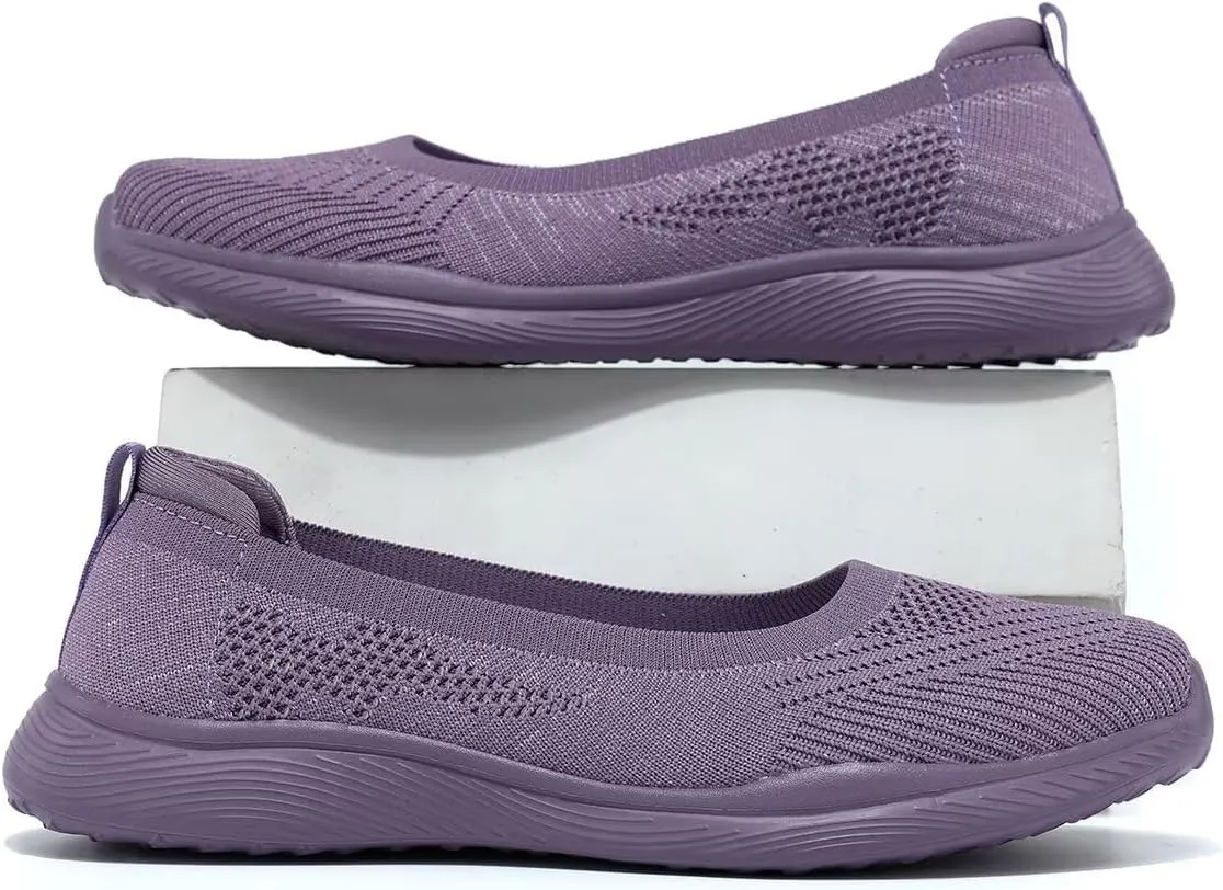 Womens Walking Shoes Loafer Sneakers Mesh Casual Ballet Flat Nurse Casual Dress Clothes Work Shoes