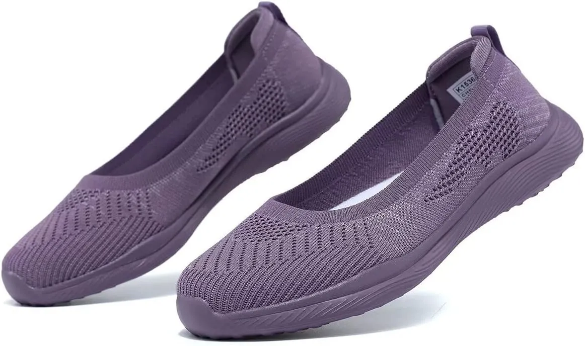 Womens Walking Shoes Loafer Sneakers Mesh Casual Ballet Flat Nurse Casual Dress Clothes Work Shoes