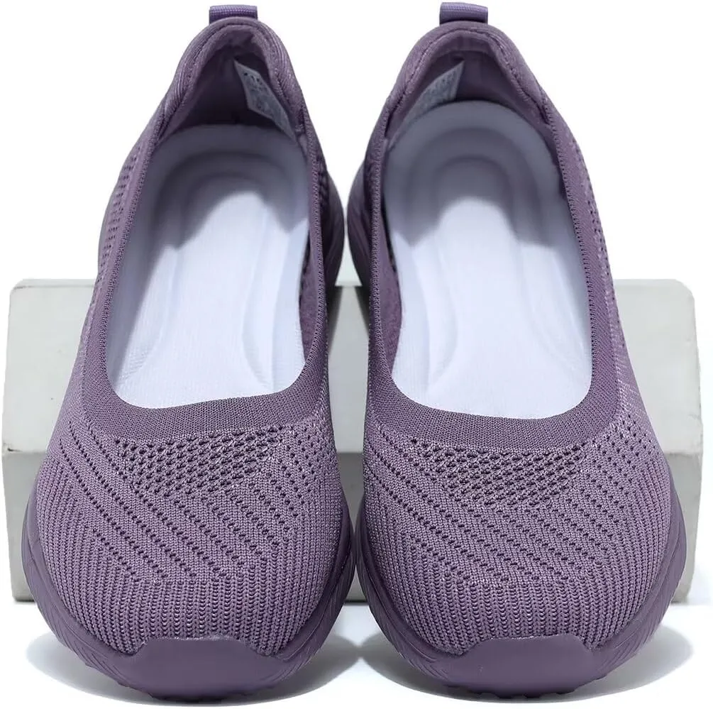 Womens Walking Shoes Loafer Sneakers Mesh Casual Ballet Flat Nurse Casual Dress Clothes Work Shoes