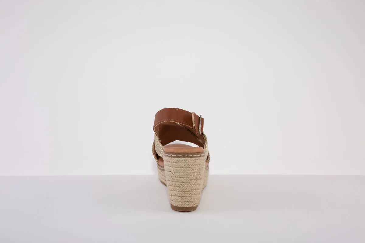 XTI 42366 HIGH WEDGE SANDAL - GOLD
