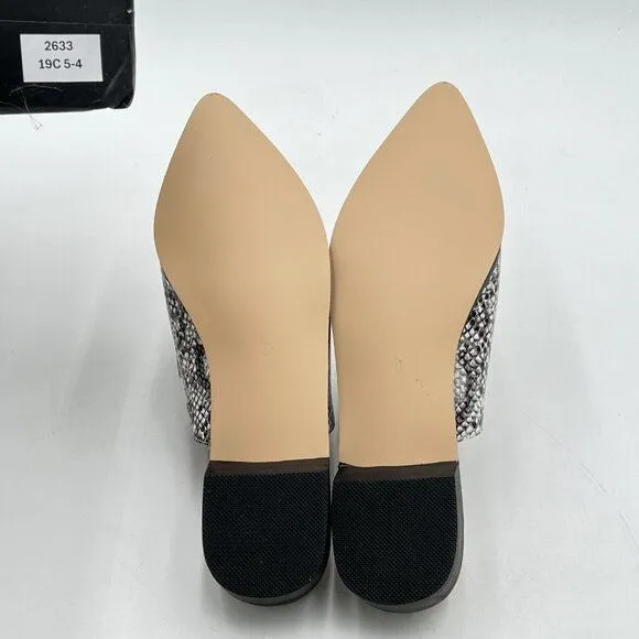 XYD Womens Retro Pointed Closed Toe Mule Flats Slip On Backless Dress Sandal Sli