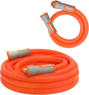 YAMATIC Heavy Duty Short Garden Hose 5/8 in x 30 ft, Super Flexible Leader hose,All-weather, Lightweight, Burst 600 PSI
