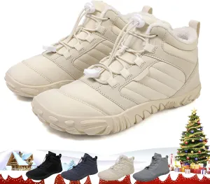 ZJQ 2025 New Winter Footwear Barefoot Shoes Women Men, Wide Toe Hiking Shoes, Non-Slip Waterproof Flexible Outdoor Sneakers