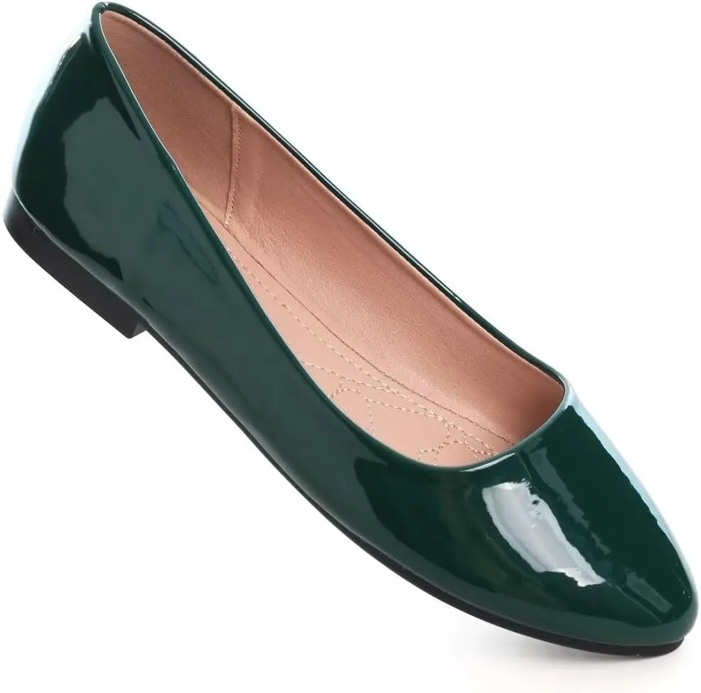 ZTWUTANG Women's Cute Round-Toe Flat Ballet Shoes Comfortable Dress Shoes for Walking
