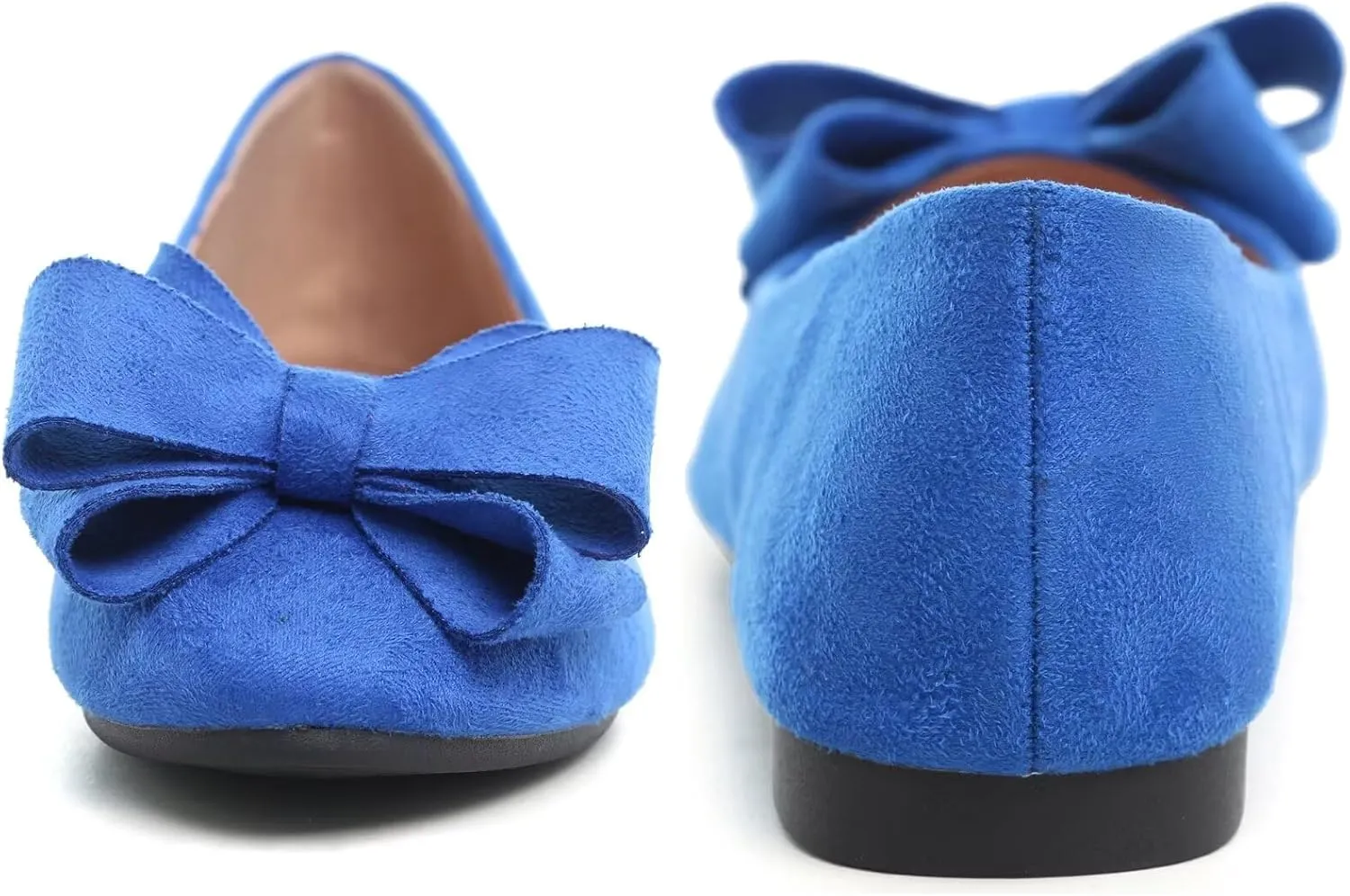 ZTWUTANG Women's Cute Round-Toe Flat Ballet Shoes Comfortable Dress Shoes for Walking